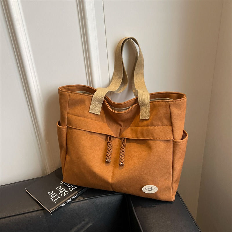 Wholesale Large Capacity Tote Bag Premium Canvas Commuter Shoulder Bag